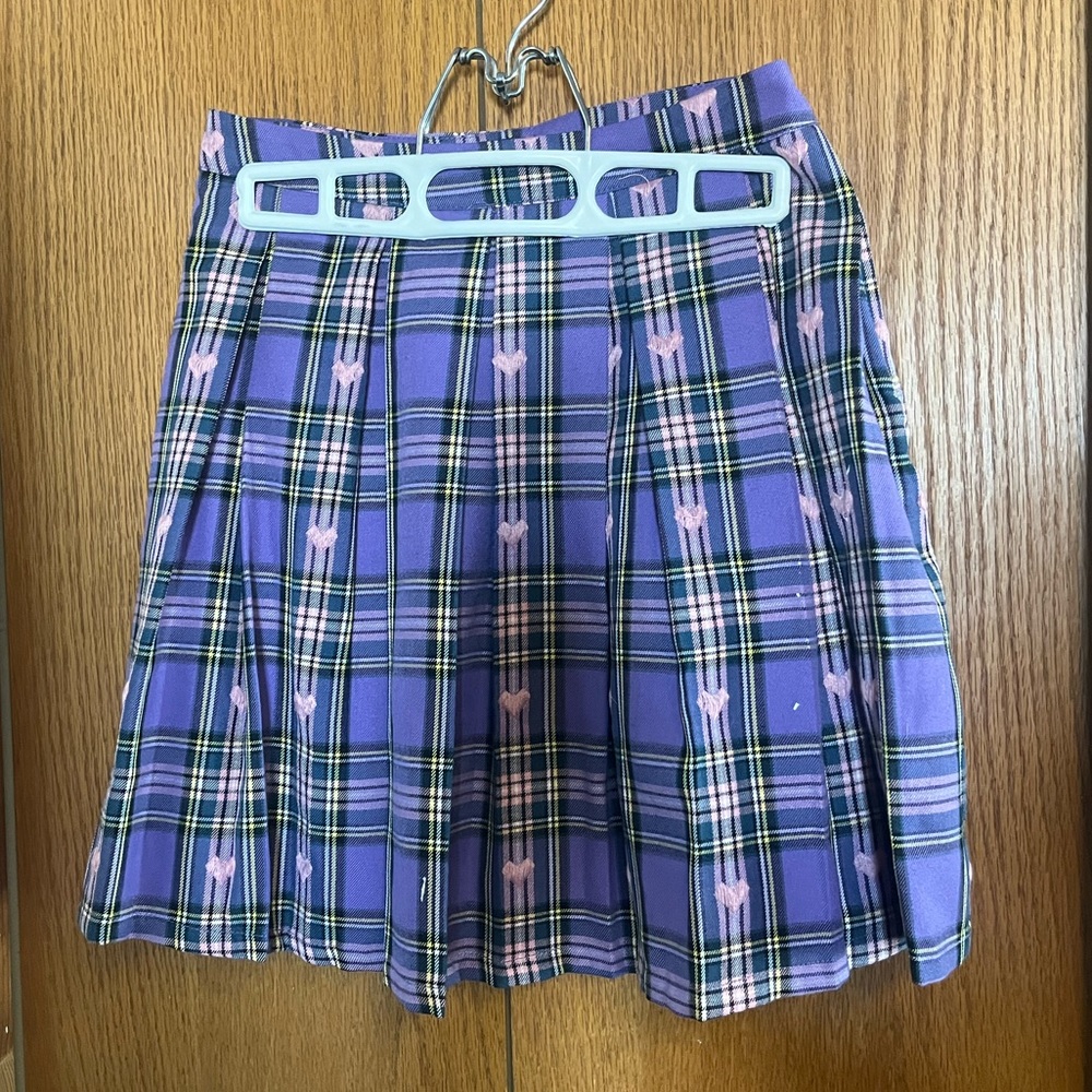 Purple and pink heat skirt from hot topic